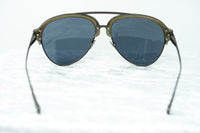 Kris Van Assche Sunglasses Khaki Matte Grey and Gold Mirror Lenses Category 3 - KVA74C6SUN - WatchPilot