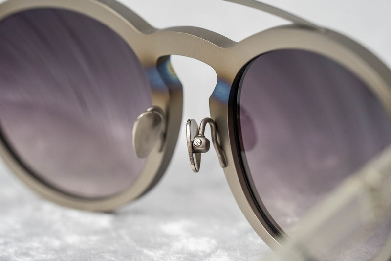 Kris Van Assche Sunglasses Oval Burnt Silver and Grey Graduated Lenses Category 3 - KVA4C5SUN - WatchPilot