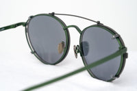 Kris Van Assche Sunglasses Oval Green and Gunmetal Grey - WatchPilot