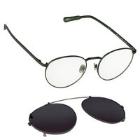 Kris Van Assche Sunglasses Oval Green and Gunmetal Grey - WatchPilot