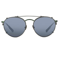 Kris Van Assche Sunglasses Oval Green and Gunmetal Grey - WatchPilot