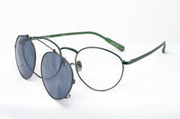 Kris Van Assche Sunglasses Oval Green and Gunmetal Grey - WatchPilot