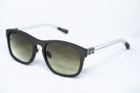 Kris Van Assche Sunglasses Titanium Unixes D-Frame Matte Dark Brown and Green Graduated Lenses - KVA3C3SUN - WatchPilot