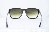 Kris Van Assche Sunglasses Titanium Unixes D-Frame Matte Dark Brown and Green Graduated Lenses - KVA3C3SUN - WatchPilot