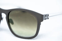 Kris Van Assche Sunglasses Titanium Unixes D-Frame Matte Dark Brown and Green Graduated Lenses - KVA3C3SUN - WatchPilot