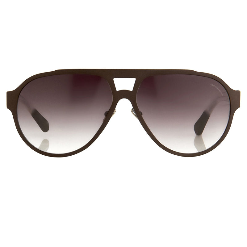 Kris Van Assche Sunglasses Unisex Matte Black Titanium and Grey Graduated Lenses Category 2 - KVA1C3SUN - WatchPilot