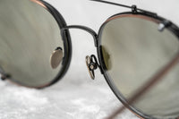 Kris Van Assche Sunglasses Unisex Oval Brushed Bronze Black Clip-On and Grey Lenses Category 3 - KVA69C1SUN - WatchPilot