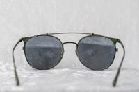 Kris Van Assche Sunglasses Unisex Oval Green and Flash Mirror Clip-On Lenses Category 3 - KVA69C6SUN - WatchPilot