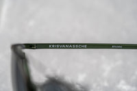 Kris Van Assche Sunglasses Unisex Oval Green and Flash Mirror Clip-On Lenses Category 3 - KVA69C6SUN - WatchPilot