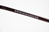 Kris Van Assche Sunglasses Unisex Oval Matte Burgundy Bronze Clip-On and Grey Lenses Category 3 - KVA69C5SUN - WatchPilot