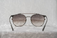 Kris Van Assche Sunglasses Unisex Oval Matte Grey Bronze Clip-On with Grey Graduated Lenses Category 2 - KVA69C3SUN - WatchPilot