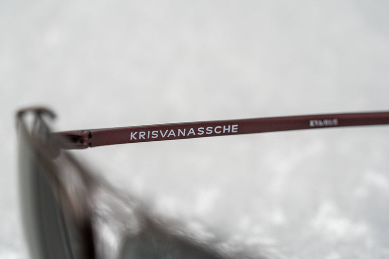 Kris Van Assche Sunglasses Unisex Red and Bronze with Green Clip-On Lenses Category 3 - KVA81C5SUN - WatchPilot