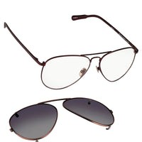 Kris Van Assche Sunglasses Unisex Red and Bronze with Green Clip-On Lenses Category 3 - KVA81C5SUN - WatchPilot