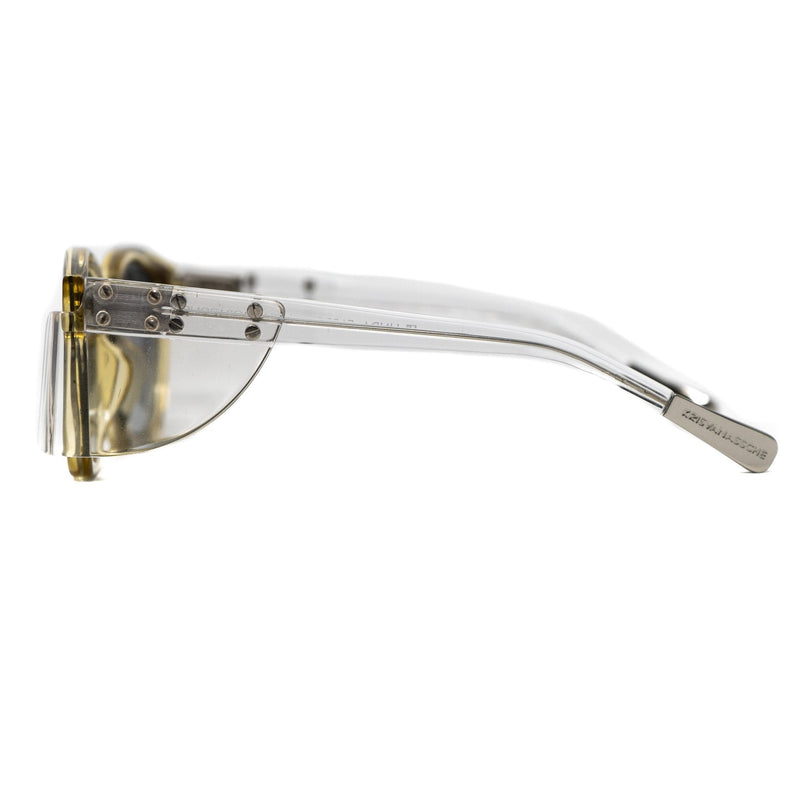 Kris Van Assche Sunglasses Unisex Side Piece Oval Translucent Yellow and Grey Lenses Category 2 - KVA9C4SUN - WatchPilot