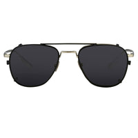 Kris Van Assche Sunglasses Unisex Titanium Brushed Silver Black Clip-On with Grey Lenses Category 3- KVA92C5SUN - WatchPilot