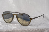 Kris Van Assche Sunglasses Unisex Titanium Khaki Matte Grey and Gold Mirror Lenses Category 3 - KVA84C6SUN - WatchPilot