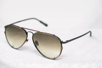 Kris Van Assche Sunglasses Unisex Titanium Matte Grey Bronze Clip-On and Graduated Brown Lenses - KVA81C3SUN - WatchPilot