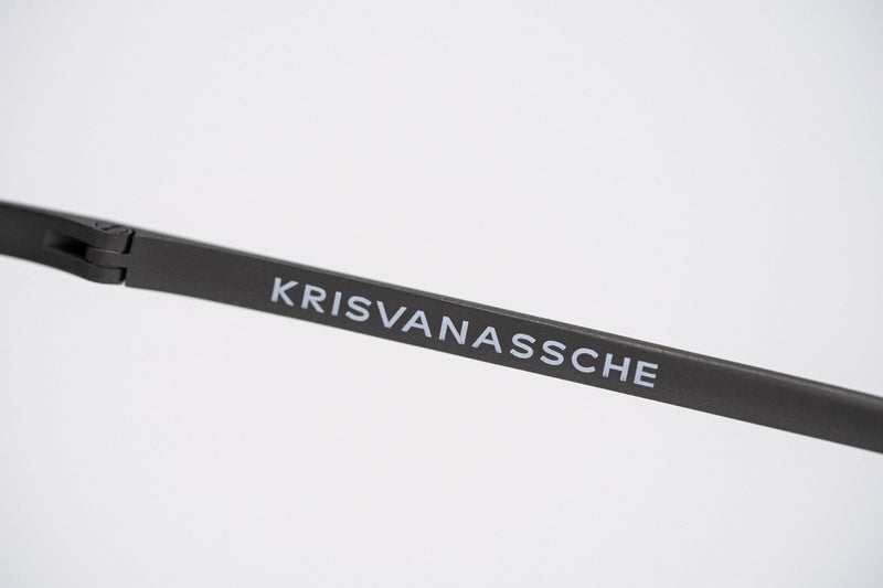 Kris Van Assche Sunglasses Unisex Titanium Matte Grey Bronze Clip-On and Graduated Brown Lenses - KVA81C3SUN - WatchPilot