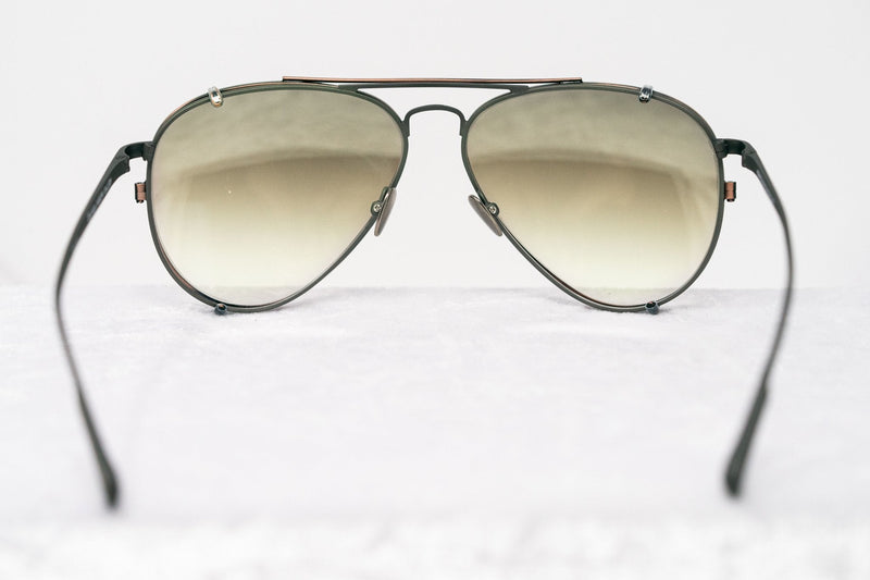 Kris Van Assche Sunglasses Unisex Titanium Matte Grey Bronze Clip-On and Graduated Brown Lenses - KVA81C3SUN - WatchPilot