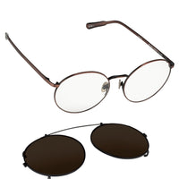 Kris Van Assche Sunglasses Unisex Titanium Oval Bronze Black Clip-On and Grey Lenses - KVA70C1SUN - WatchPilot