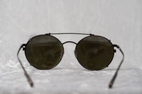 Kris Van Assche Sunglasses Unisex Titanium Oval Bronze Black Clip-On and Grey Lenses - KVA70C1SUN - WatchPilot