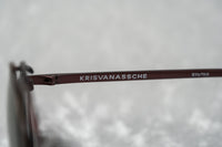 Kris Van Assche Sunglasses Unisex Titanium Oval Matte Burgundy Bronze Clip-On and Green Lenses Category 3- KVA70C5SUN - WatchPilot