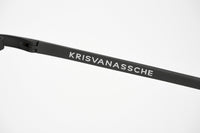 Kris Van Assche Sunglasses Unisex Titanium Oval Matte Grey Bronze Clip-On and Brown Graduated Lenses - KVA71C3SUN - WatchPilot