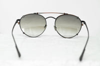 Kris Van Assche Sunglasses Unisex Titanium Oval Matte Grey Bronze Clip-On and Brown Graduated Lenses - KVA71C3SUN - WatchPilot