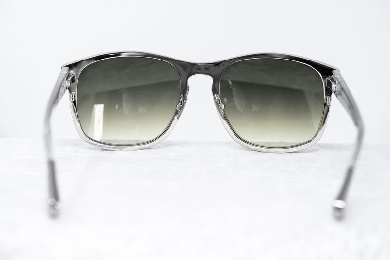 Kris Van Assche Sunglasses Unisex With D-Frame Silver Metal and Green Graduated Lenses - KVA3C4SUN - WatchPilot