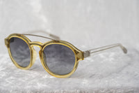 Kris Van Assche Sunglasses Unisex with Double Bridge Oval Translucent Yellow and Grey Graduated Lenses - KVA11C4SUN - WatchPilot