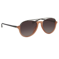 Kris Van Assche Sunglasses Unisex with Titanium Orange Black and Brown Graduated Lenses Category 3 - KVA84C3SUN - WatchPilot