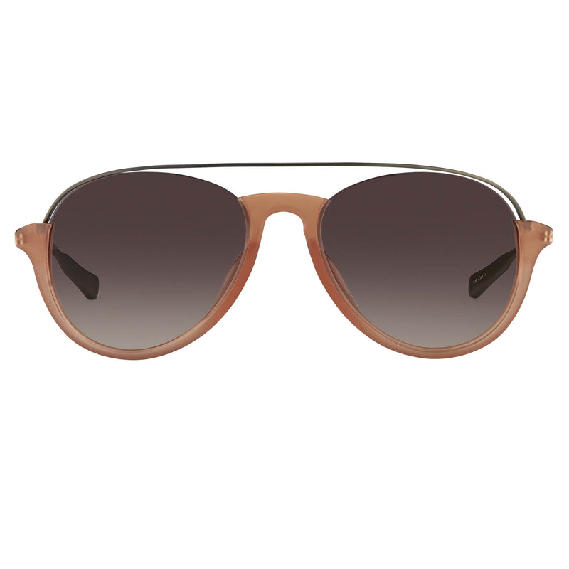 Kris Van Assche Sunglasses Unisex with Titanium Orange Black and Brown Graduated Lenses Category 3 - KVA84C3SUN - WatchPilot