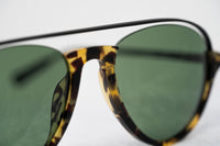 Kris Van Assche Sunglasses Unisex with Titanium Tortoise Shell Black and Green Lenses Category 2 - KVA84C2SUN - WatchPilot