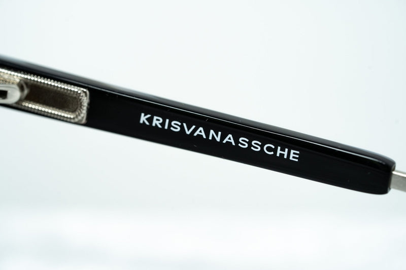 Kris Van Assche Sunglasses with D-Frame Black Tortoiseshell Silver and Orange Mirror Lenses Category 3 - KVA66C5SUN - WatchPilot