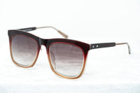 Kris Van Assche Sunglasses with D-Frame Burgundy Antique Bronze and Brown Graduated Lenses - KVA80C2SUN - WatchPilot