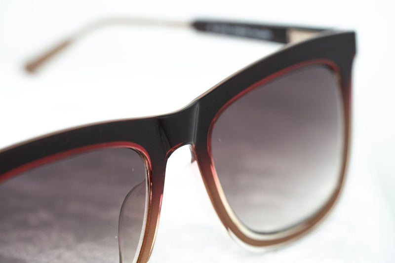 Kris Van Assche Sunglasses with D-Frame Burgundy Antique Bronze and Brown Graduated Lenses - KVA80C2SUN - WatchPilot