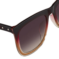 Kris Van Assche Sunglasses with D-Frame Burgundy Antique Bronze and Brown Graduated Lenses - KVA80C2SUN - WatchPilot