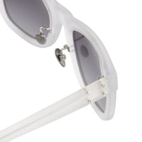 Kris Van Assche Sunglasses with D-frame Rubberised Clear and Grey Lenses - KVA47C2SUN - WatchPilot