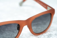 Kris Van Assche Sunglasses with D-frame Rubberised Orange and Grey Lenses - KVA47C4SUN - WatchPilot