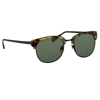 Kris Van Assche Sunglasses with D-Frame Tortoiseshell Black and Green Lenses Category 3 - KVA76C2SUN - WatchPilot