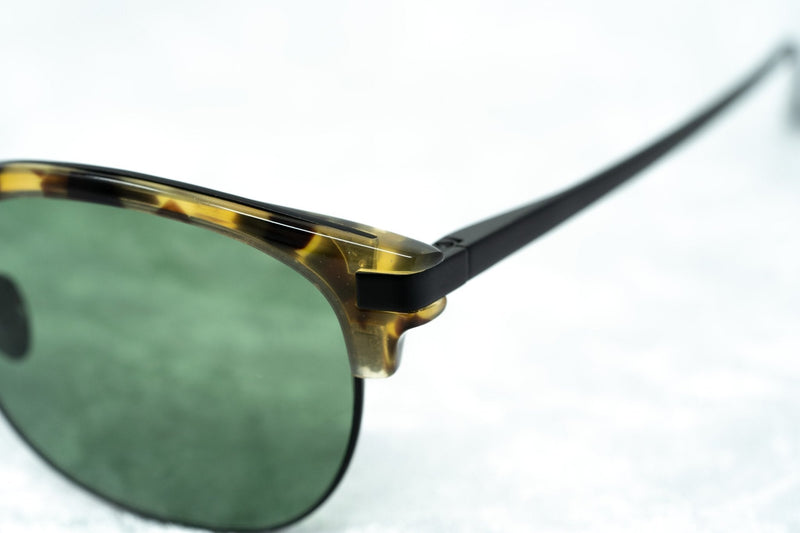 Kris Van Assche Sunglasses with D-Frame Tortoiseshell Black and Green Lenses Category 3 - KVA76C2SUN - WatchPilot