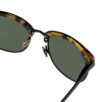 Kris Van Assche Sunglasses with D-Frame Tortoiseshell Black and Green Lenses Category 3 - KVA76C2SUN - WatchPilot