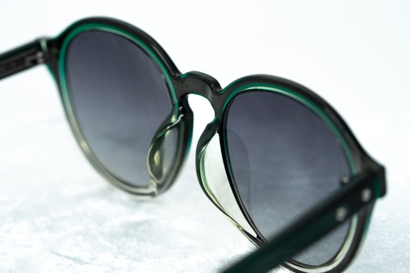 Kris Van Assche Sunglasses with Oval Green Clear Gunmetal and Grey Graduated Lenses - KVA79C3SUN - WatchPilot