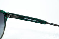 Kris Van Assche Sunglasses with Oval Green Clear Gunmetal and Grey Graduated Lenses - KVA79C3SUN - WatchPilot