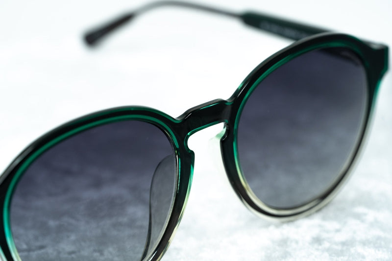 Kris Van Assche Sunglasses with Oval Green Clear Gunmetal and Grey Graduated Lenses - KVA79C3SUN - WatchPilot