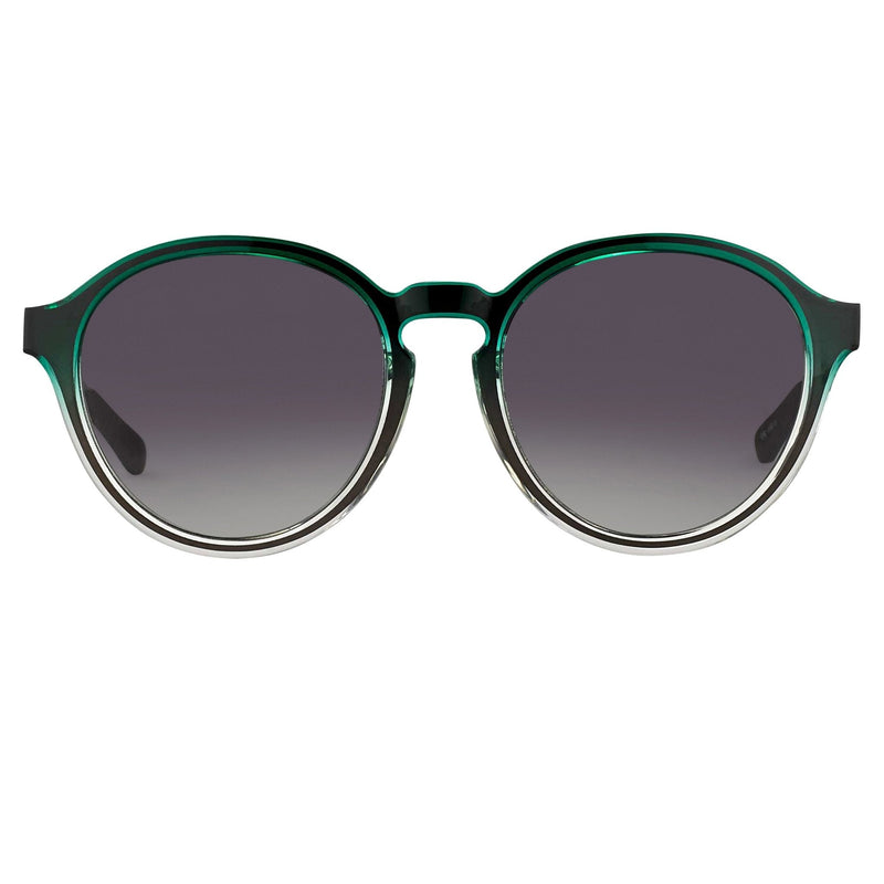 Kris Van Assche Sunglasses with Oval Green Clear Gunmetal and Grey Graduated Lenses - KVA79C3SUN - WatchPilot