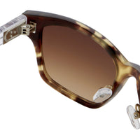 Kris Van Assche Sunglasses with Rectangular Brown Tortoise Shell and Brown Graduated Lenses - KVA18C1SUN - WatchPilot