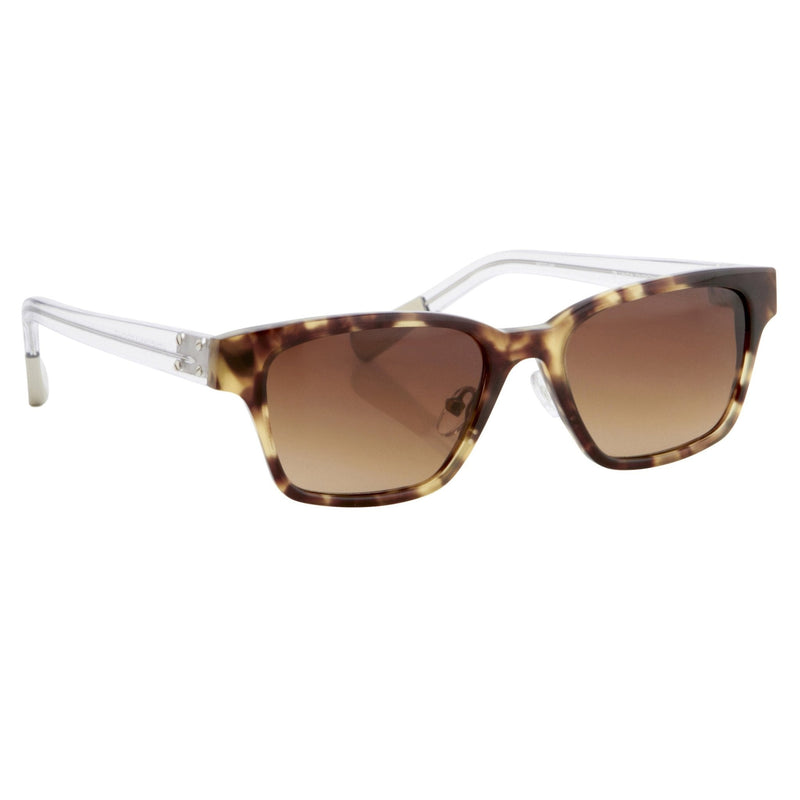 Kris Van Assche Sunglasses with Rectangular Brown Tortoise Shell and Brown Graduated Lenses - KVA18C1SUN - WatchPilot