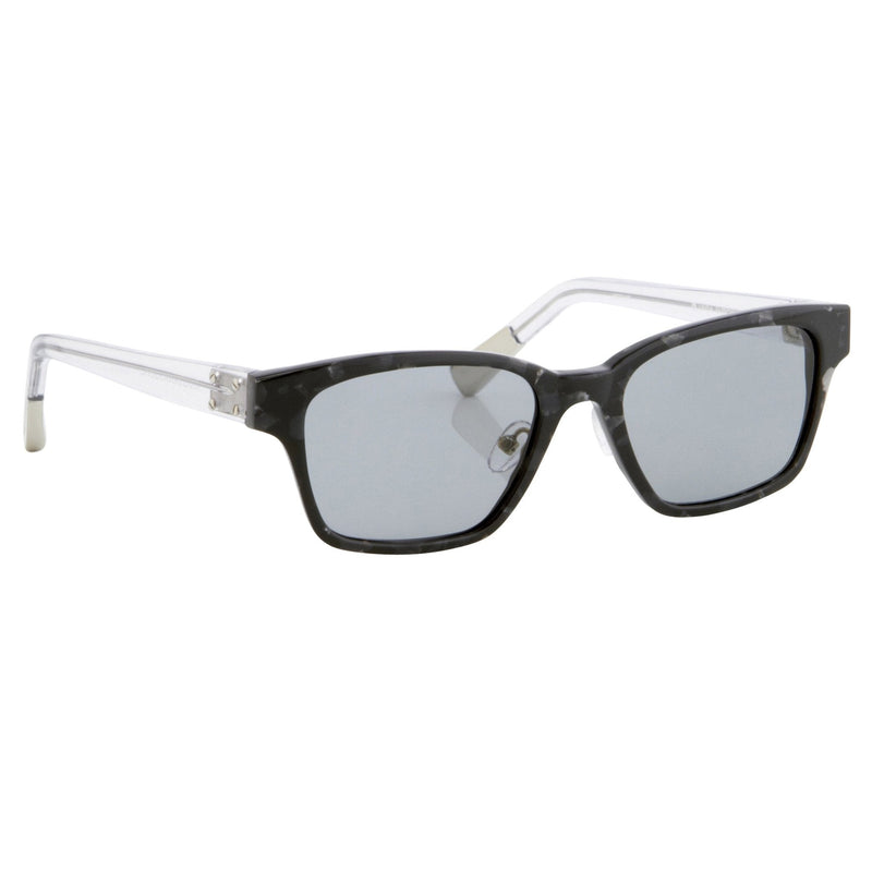 Kris Van Assche Sunglasses with Rectangular Grey Tortoise Shell and Grey Lenses - KVA18C2SUN - WatchPilot