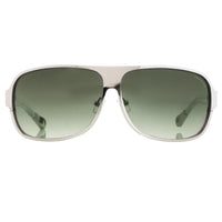 Kris Van Assche Sunglasses With Rectangular Silver Metal and Green Graduated Lenses - KVA6C4SUN - WatchPilot